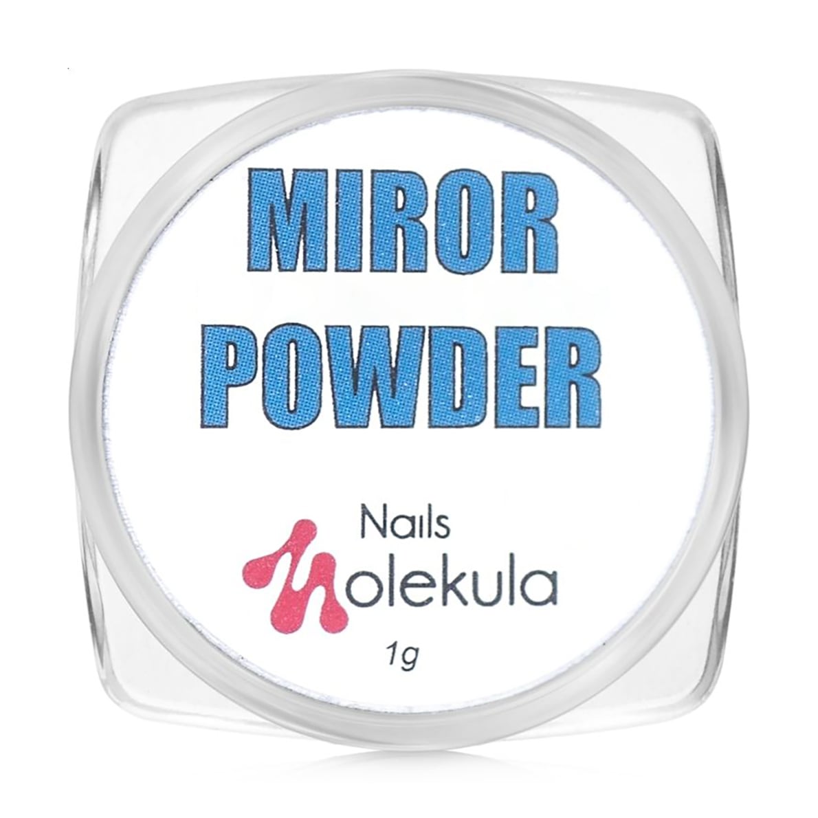 Дзеркальна пудра для нігтів Nails Molekula Professional Mirror Powder, 07 Сіро-блакитний, 1 г